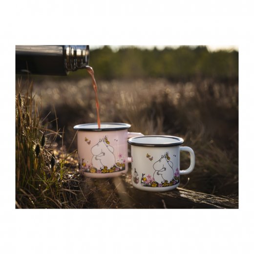 Muurla Mumin Emaljmugg 37 cl, Krama Mig Rosa