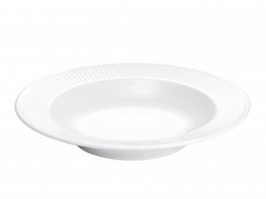 Pillivuyt Plissé Pastatallrik 28 cm, Vit