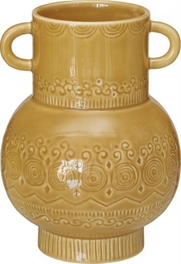 Floral Vas 18cm, Senap