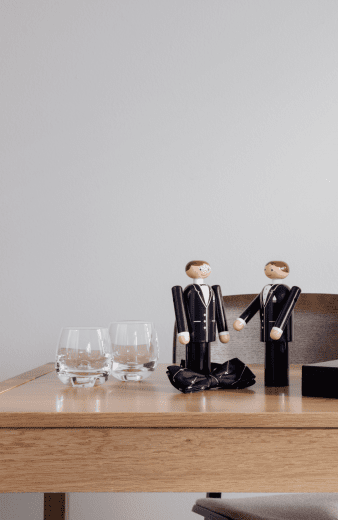 Kay Bojesen Brudgum, Blå/Svart/Vit