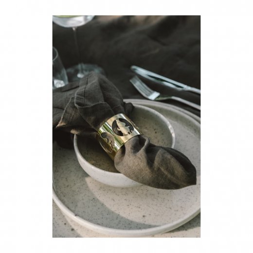 Servettringar 2-pack Hilke x Mumin, Muminpappa Guld