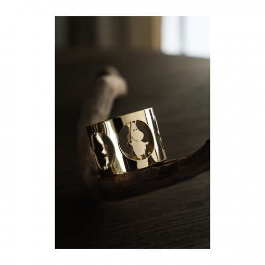 Servettringar 2-pack Hilke x Mumin, Muminpappa Guld