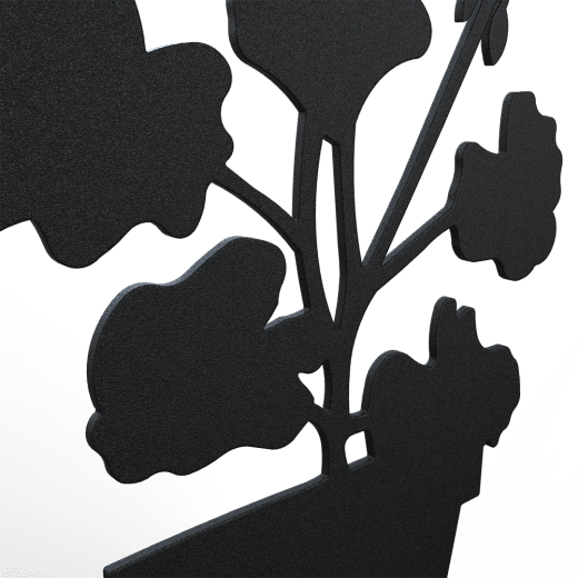 Lonneberg Pelargon i kruka 30 cm, svart struktur