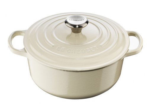 Le Creuset Signature Rund Gryta 20 cm 2,4 liter Creme