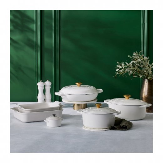 Le Creuset Rund Gryta 4,2 liter 24 cm, White