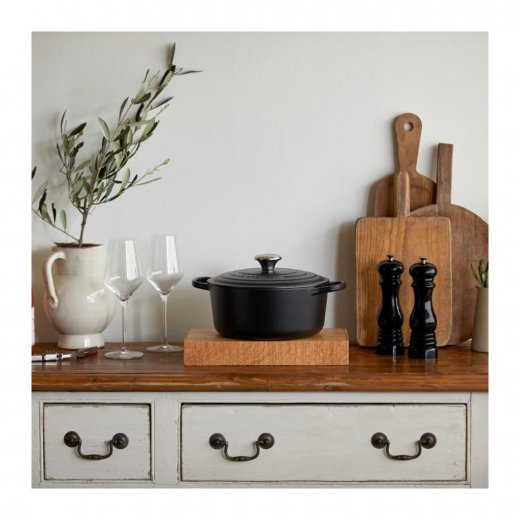 Le Creuset Signature Rund Gryta 34 cm 12 liter, Matte Black