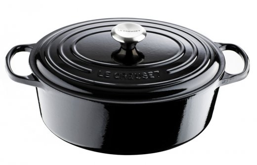 Le Creuset Signature Oval Gryta 31 cm 6,3 liter Svart Blank