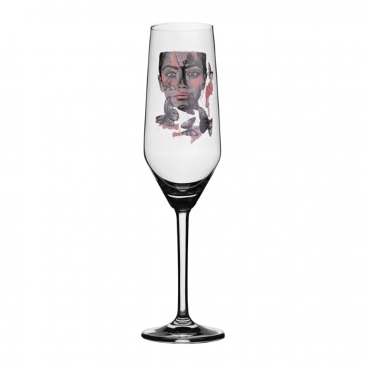 Carolina Gynning Champagneglas, Butterfly Queen