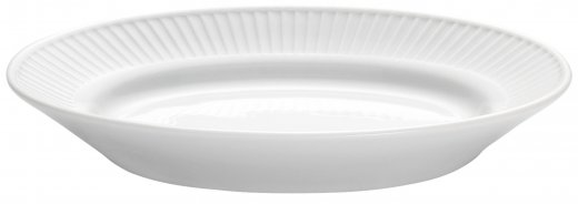 Plissé fat till såssnipa nr. 6 vit - 17 cm oval