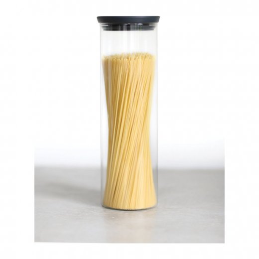Brabantia Glasburk Stapelbar 1,9 liter, Glas/Grått Lock