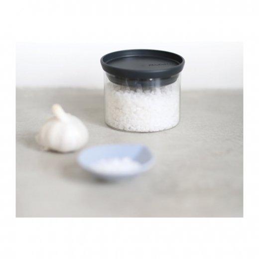 Brabantia Glasburk Stapelbar 0,3 liter, Glas/Grått Lock