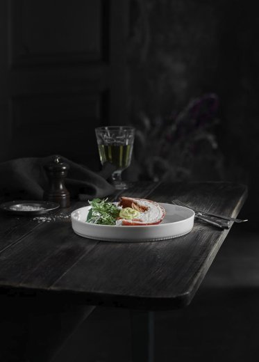 Pillivuyt Toulouse sallad/pastatallrik med rak kant, 22 cm