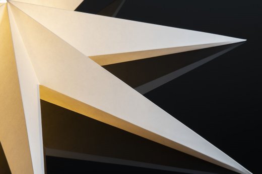 Konstsmide Pappersstjärna 78 cm, Vit