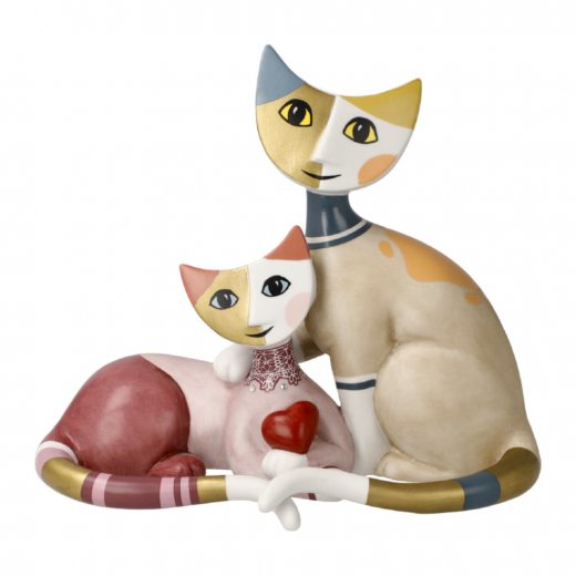 Goebel RW Vivien e Peppie Kattpar med Hjärta 14 cm Ltd.Ed