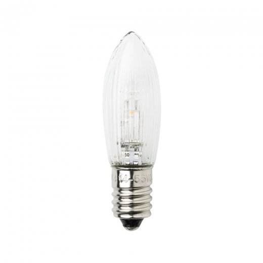 Konstsmide Reservlampa E10 universal klar LED 3-p