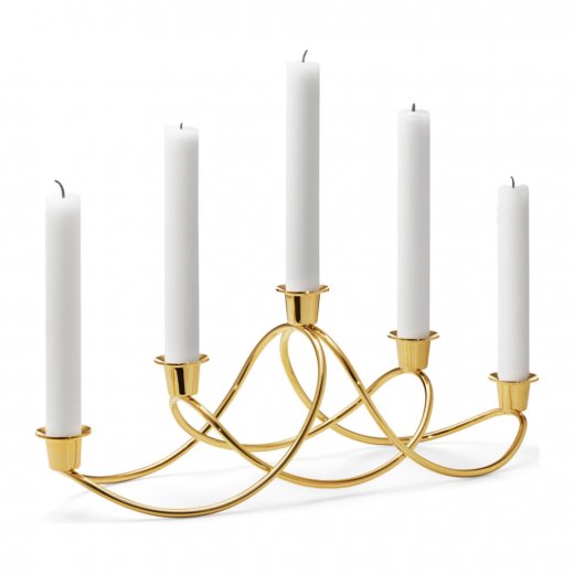Georg Jensen Harmony Ljusstake Guldplätterad