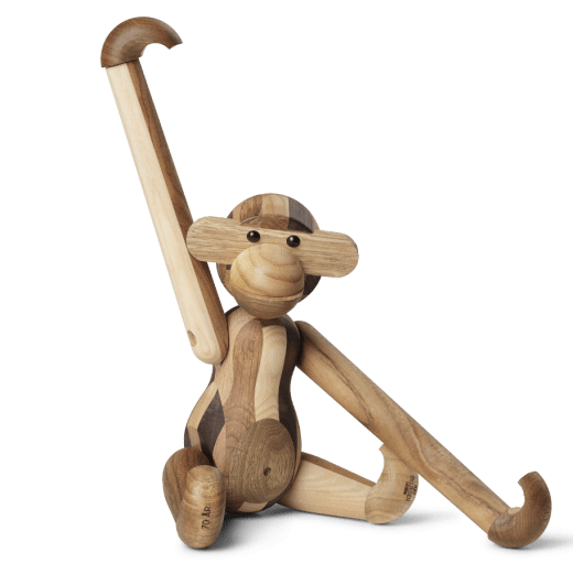 Apa Jubiléum 70 år Mellan, Återvunnet Trä 29 cm