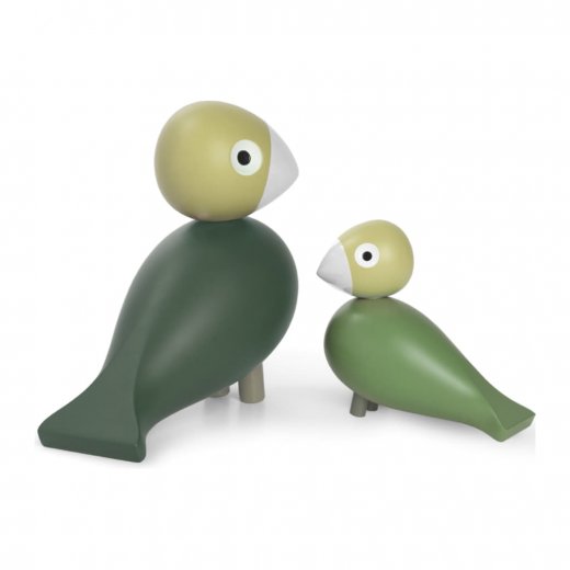 Kay Bojesen Sångfågel Liv & Lykka Par 2 fåglar, Grön