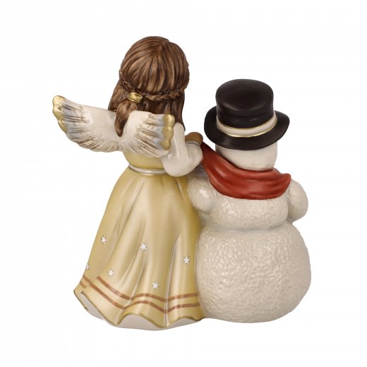 Goebel Ängel Cozy Winter Night 14 cm Champagne