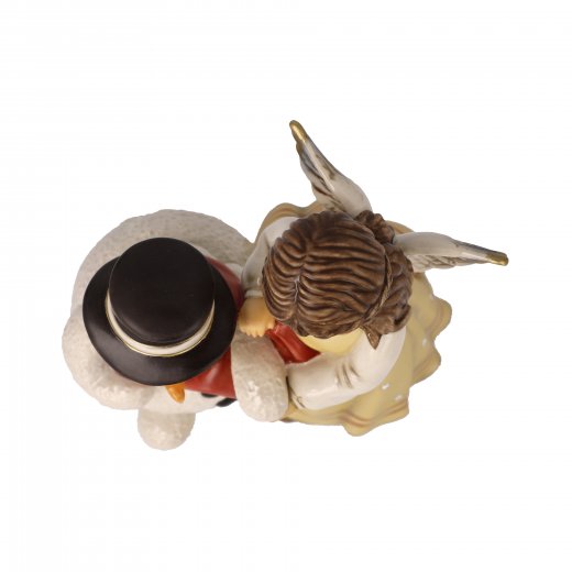 Goebel Ängel Cozy Winter Night 14 cm Champagne