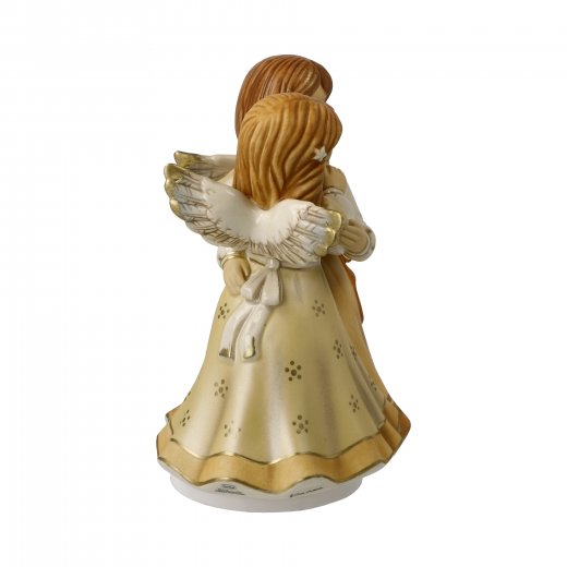 Goebel Ängel Merry Christmas med musikverk, 15,5 cm Champagne