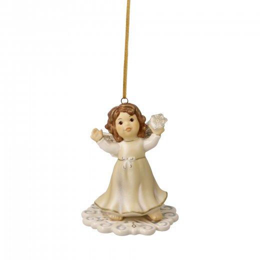 Goebel Ängel hängande Winter Fun 7,5 cm, Champagne