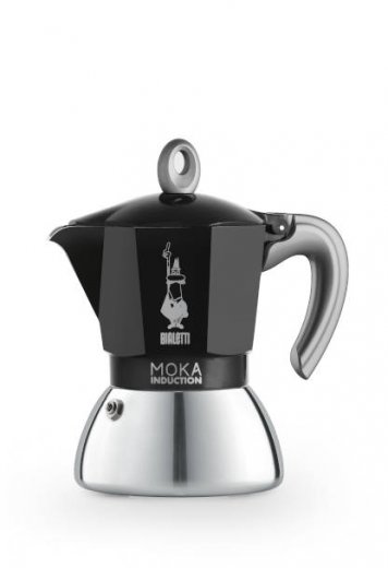 Moccabryggare MOKA för induktion 4 koppar, 15 cl Svart -Silver