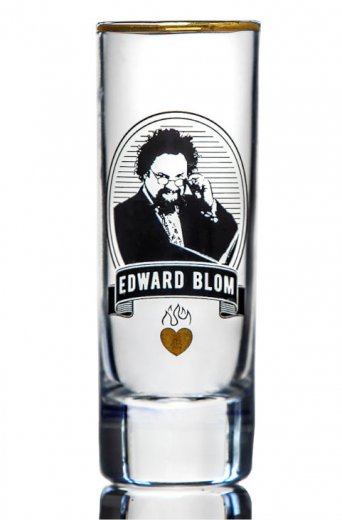 Edward Blom Shotglas 6 cl No:4 ”Som ungdom ska man dricka punsch..."
