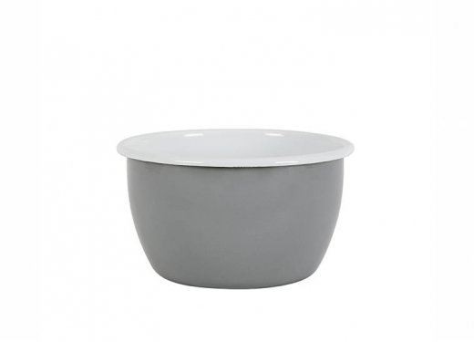 Kockums Skål ø 16 cm, emalj, Kockums Grey