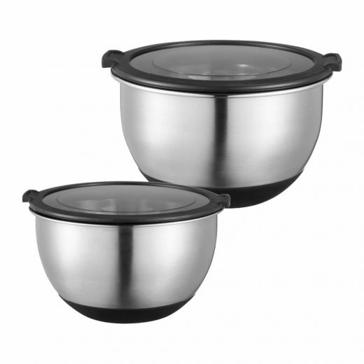 Dorre Belle Bunke 2-pack, rostfritt stål med plastlock