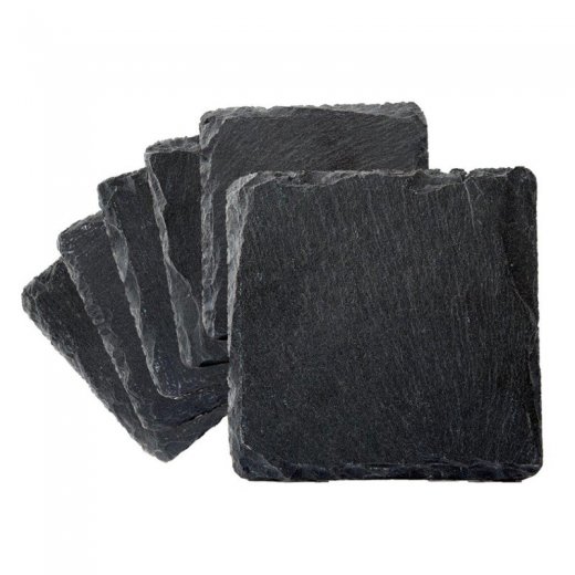 Dorre Glasunderlägg Skiffer 10x10 cm 6-pack