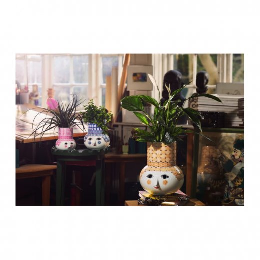 Bjørn Wiinblad Olga Vas 20 cm, Blå