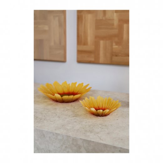 Målerås Solros Skål Liten, Gul 18 cm