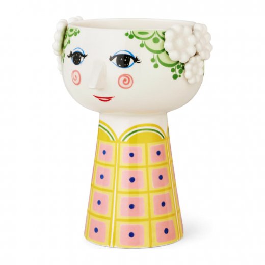Bjørn Wiinblad Eva Vas 18,5 cm, Gul