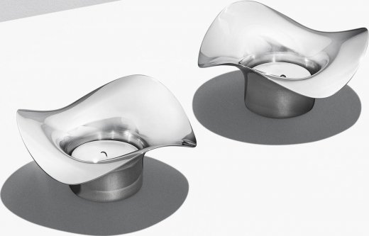 Georg Jensen Cobra Ljuslykta för värmeljus 2-pack 5 cm