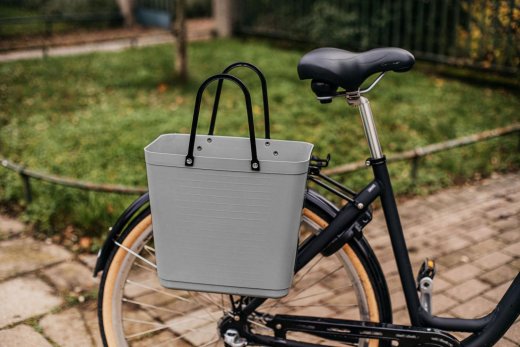 Hinza Väska Hög med Cykelfäste. Recycled, grå