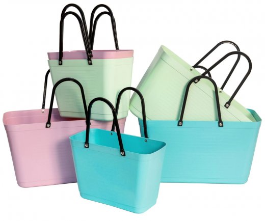 Hinza Väska Stor Green Plastic, Ljusgrön