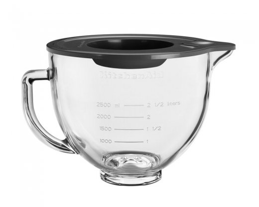 KitchenAid Artisan Glasskål Till Köksmaskin Silikonlock 4,7 Liter
