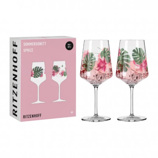 Ritzenhoff Sommersonett Vinglas 2-pack, Monstera