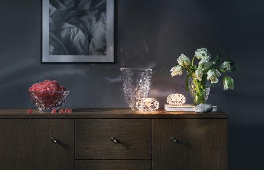 Orrefors Hallon Vas 20 cm frostad