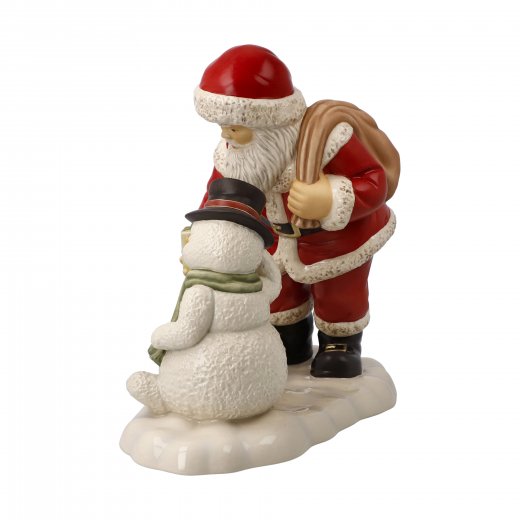 Goebel Tomte och Snögubbe Merry Christmas Little Frosty