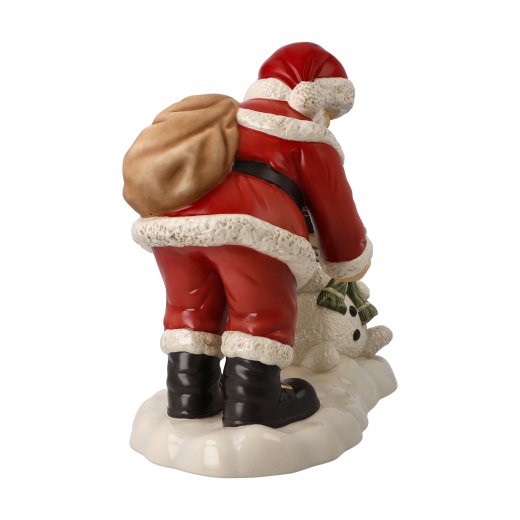 Goebel Tomte och Snögubbe Merry Christmas Little Frosty