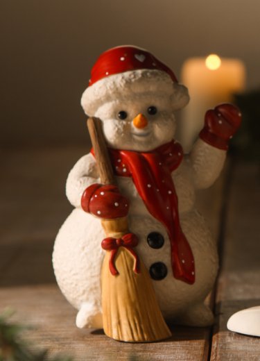 Goebel Snögubbe Julstädning 12 cm