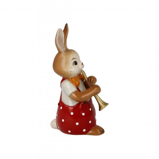 Goebel Påskhare Cute Flute Player 8 cm