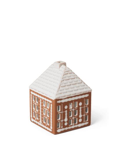 Kähler Gingerbread Ljuslykta Pepparkakshus Liten, Brun