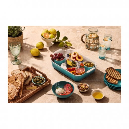 Le Creuset Heritage Rektangulär Ugnsform 32x23,5 cm 4 liter, Bleu Riviera