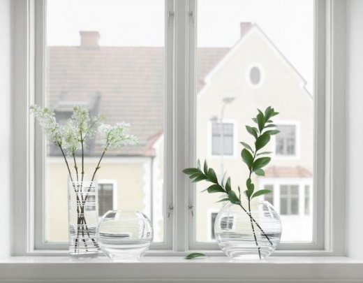 Orrefors Graphic Vas rund 20,5 cm
