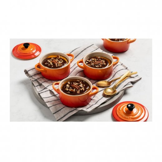 Le Creuset Stengodsgryta Mini Rund 10 cm 4-pack, Volcanic