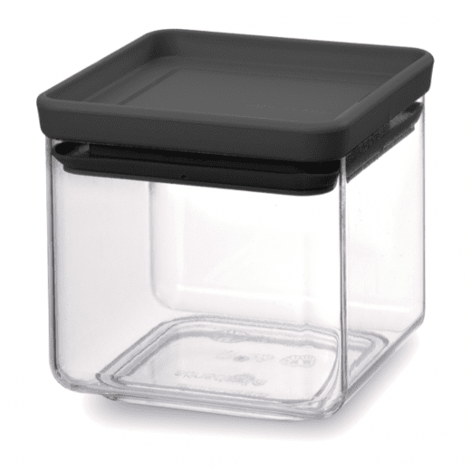 Brabantia Tasty+ Fyrkantig Förvaringsburk 0,7 liter, Mörkgrå