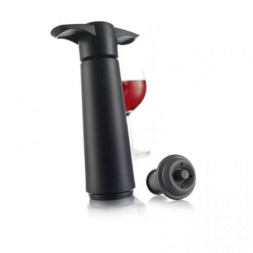 Wine Saver Vakuumpump +2st gummistopper svart